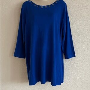 Cable & Gauge Royal Blue Top